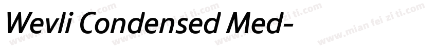 Wevli Condensed Med字体转换